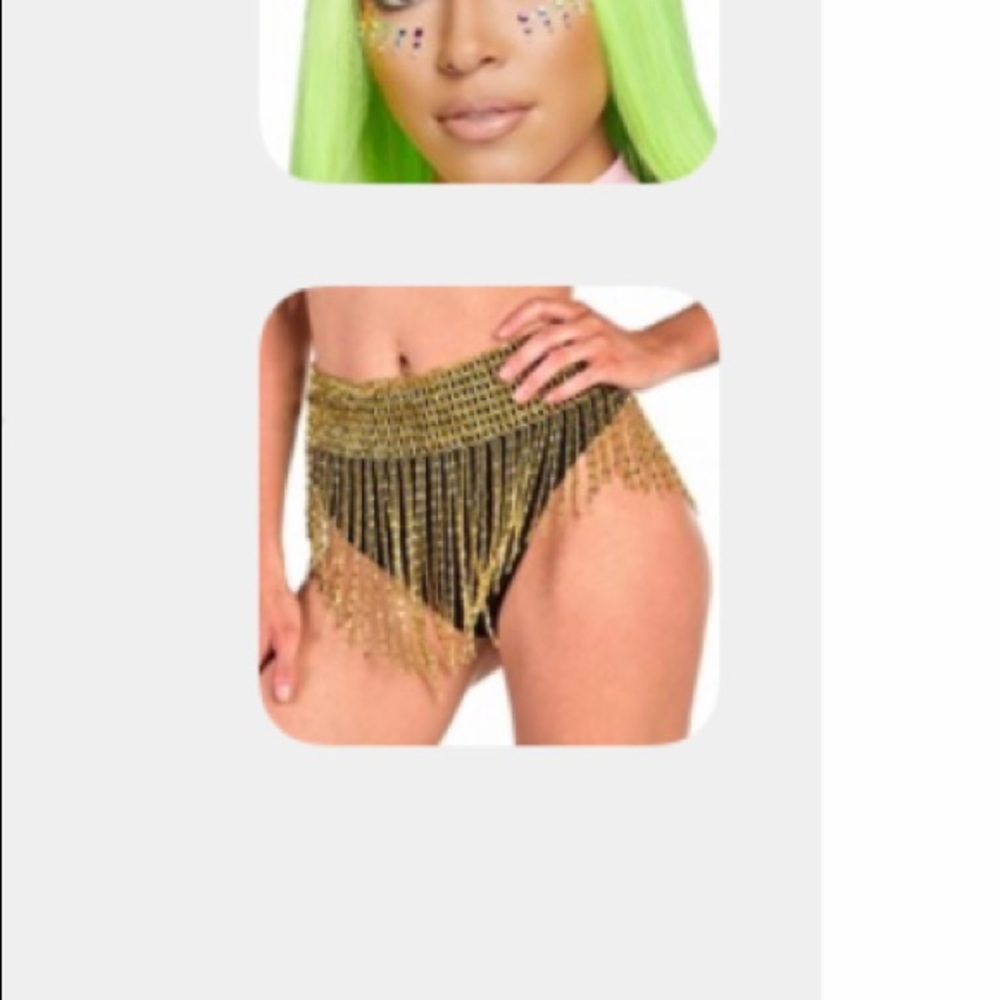 Fringe Beaded Belt iHeartRaves